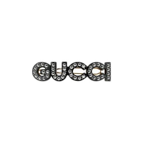 Gucci Crystal Hair Slide 'Gold'