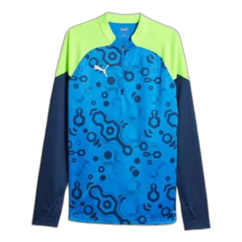 PUMA IndividualCUP Football Quarter-zip Top 'Blue Green'