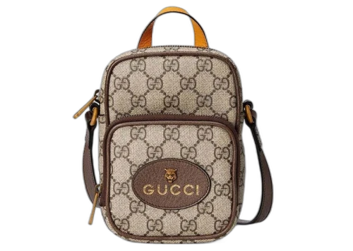 Gucci Neo Vintage GG Supreme Small Crossbody Beige