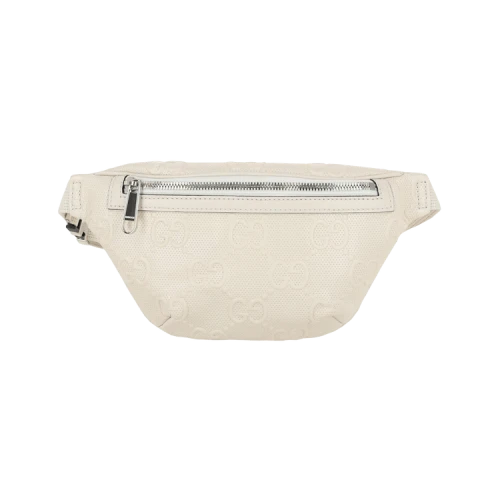 Gucci GG Embossed Belt Bag White