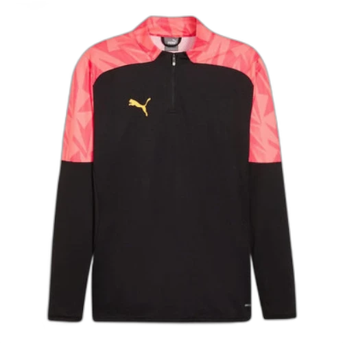 PUMA indFINAL Forever Faster Quarter-Zip Football Top 'Black Sunset Glow'
