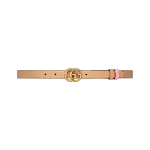 Gucci GG Marmont Reversible Thin Belt 'Camelia/Butterfly Pink'