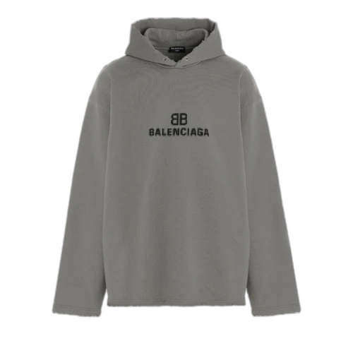 Balenciaga Distressed BB Pixel Hoodie 'Taupe'