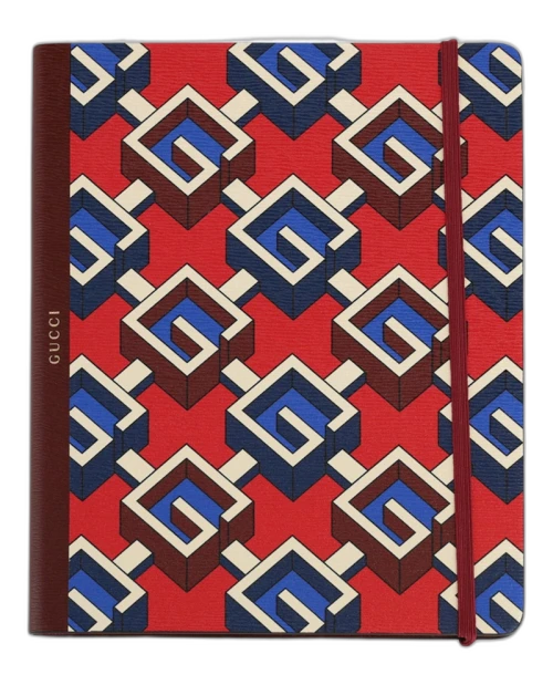 Gucci Geometric G Printed Notebook Multi