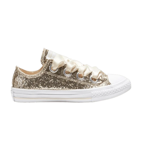 Converse Chuck Taylor All Star Big Eyelets Low GS 'Party Dress - Gold'