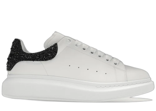 Alexander McQueen Oversized White Black Crystals