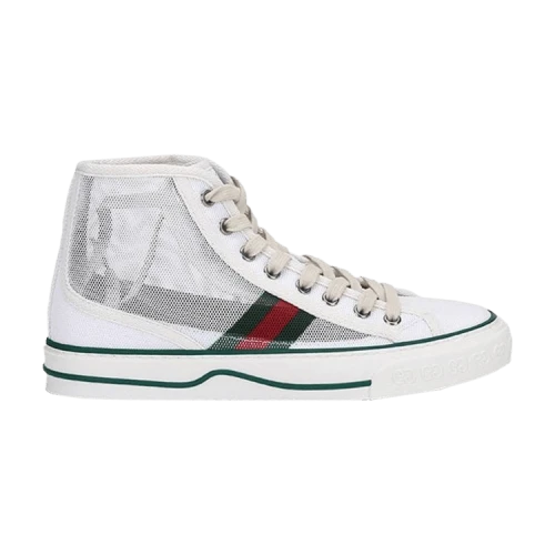 Gucci Tennis 1977 High Top Sneakers 'Mesh White' (Women's)