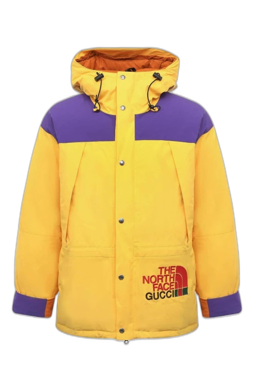 Gucci x The North Face Down Jacket Yellow/Purple