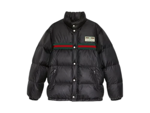 Gucci Water Repellent Down Jacket Black