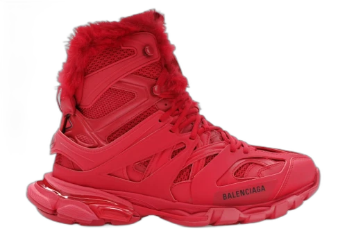 Balenciaga Track Hike Boots Burgundy