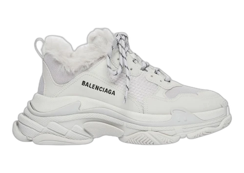 Balenciaga Triple S Fake Fur Grey