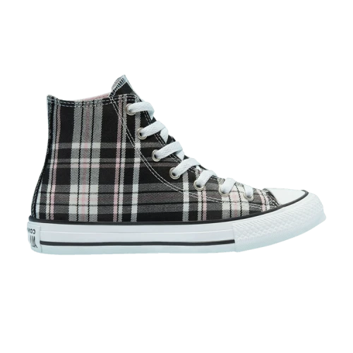 Converse Chuck Taylor All Star High GS 'Mix and Match - Black Pink Plaid'