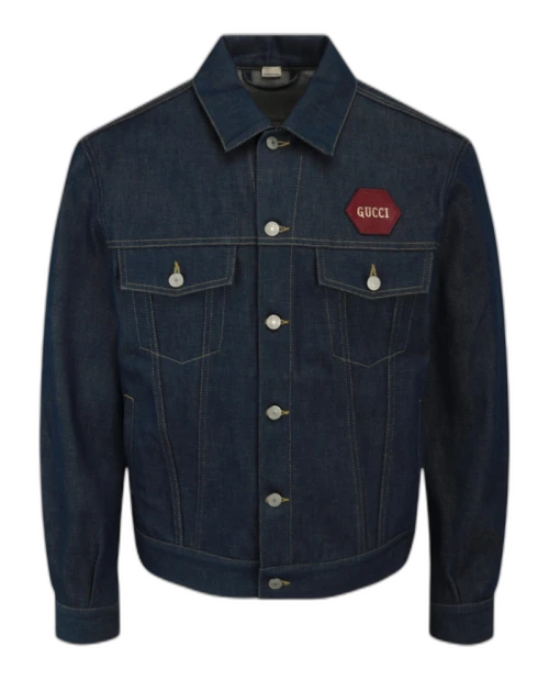 Gucci Printed Denim Jacket Denim