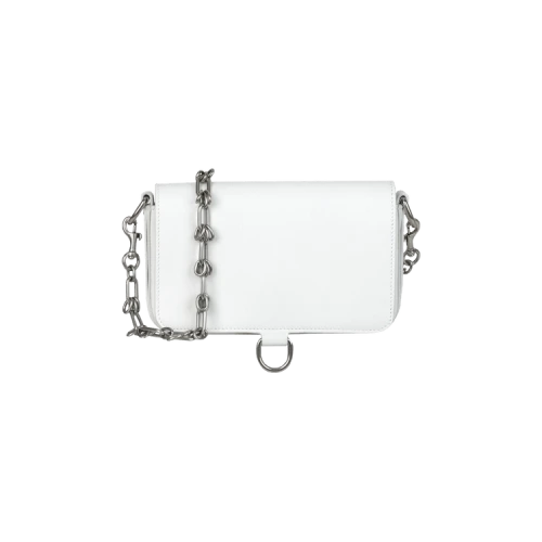Balenciaga Bondag Wallet On A Chain Optic White