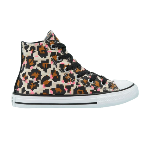Converse Chuck Taylor All Star High GS '8-Bit Leopard Print'