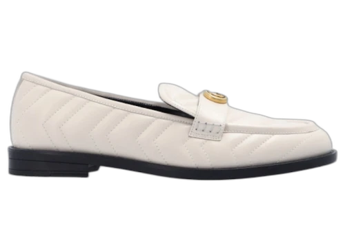 Gucci Marmont Matelassé Loafer White (Women's)