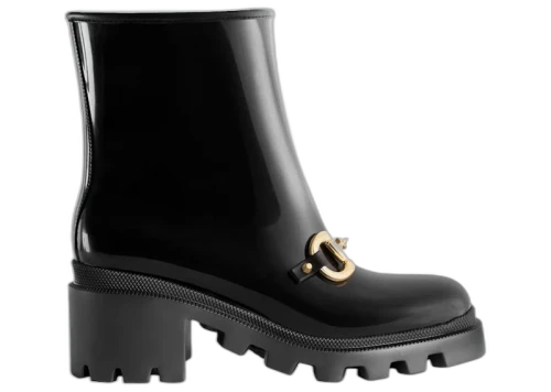 Gucci Horsebit Rain Boots Black (Women's)