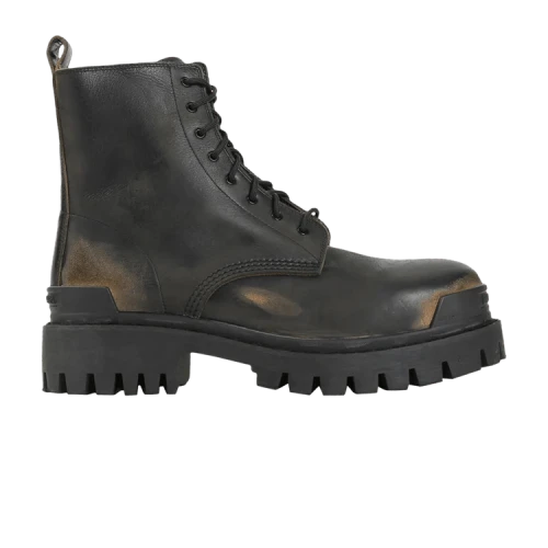 Balenciaga Strike Boot 'Worn-Out - Black Brown'