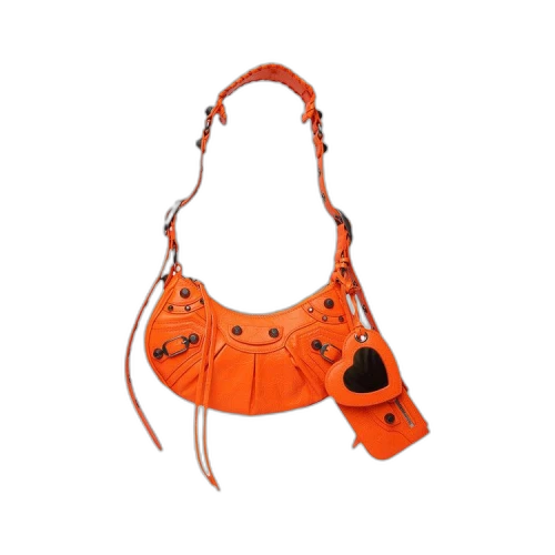 Balenciaga XS Le Cagole Shoulder Bag Fluo Orange