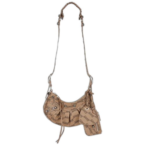 Balenciaga Monogram Le Cagole Shoulder Bag 'Beige'