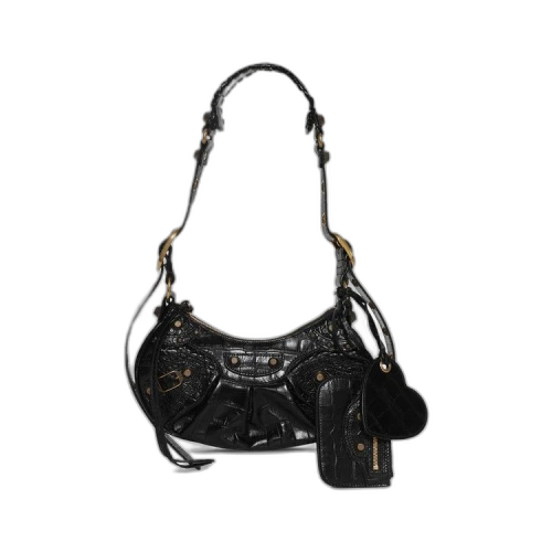 Balenciaga Le Cagole Shoulder Bag Black