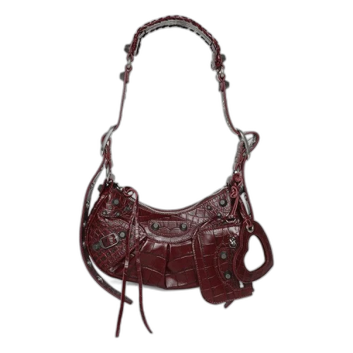 Balenciaga Le Cagole Shoulder Bag XS 'Dark Red'