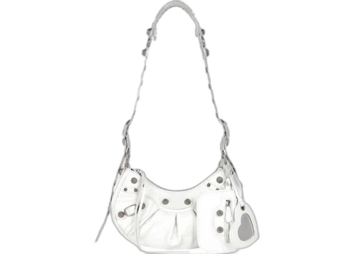 Balenciaga Le Cagole Shoulder Bag XS White