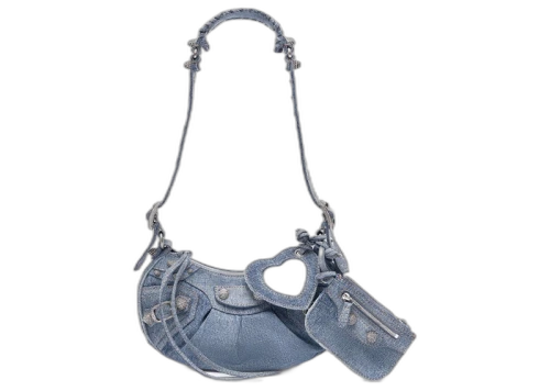 Balenciaga Le Cagole XS Shoulder Bag Demin Blue