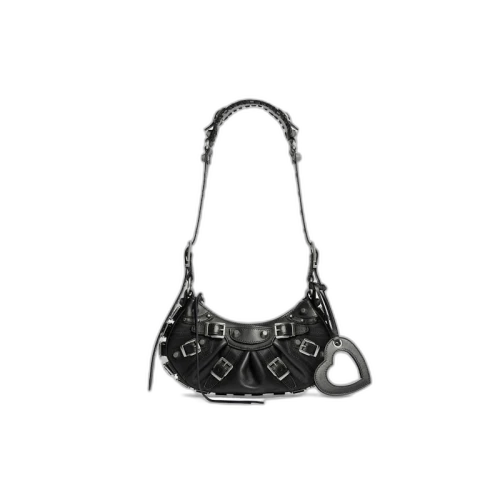 Balenciaga Womens Le Cagole XS Shoulder Bag Black