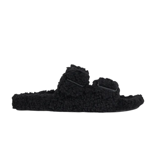 Balenciaga Mallorca Shearling Sandal 'Black'