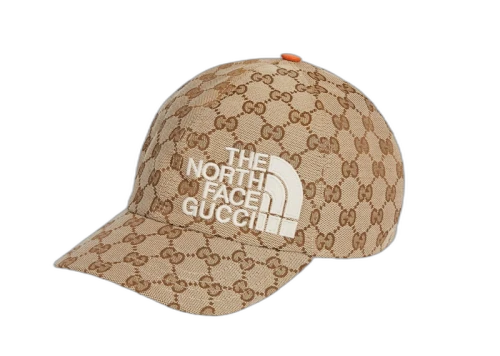Gucci x The North Face Original GG Canvas with Web Baseball Cap Beige Ebony
