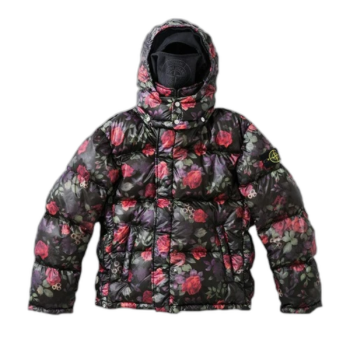 Supreme x Stone Island Lamy Cover Stampato Puffy Jacket 'Black'