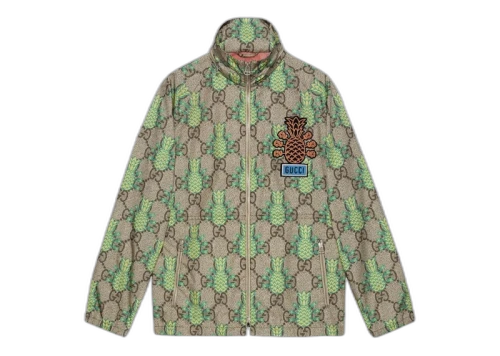 Gucci Pineapple GG Print Jacket Green