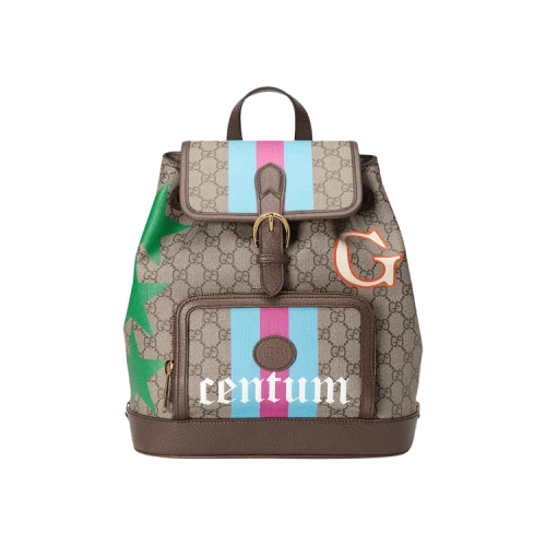 Gucci Backpack With Interlocking G 'Beige/Ebony'