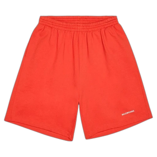 Balenciaga Sweatshorts 'Bright Red/White'