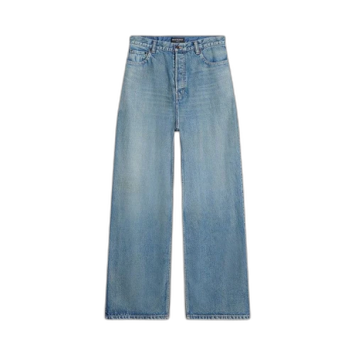 Balenciaga High Waisted Jeans 'Washed Light Blue'