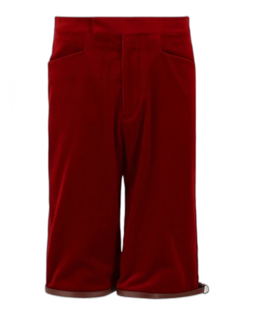 Gucci Stretch Velvet Shorts Red