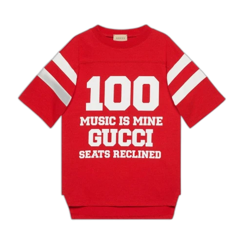Gucci Kids Graphic Printed T-Shirt 'Red'