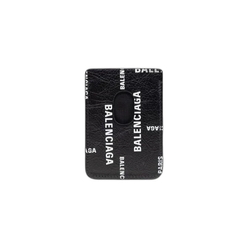 Balenciaga Cash Magnetic Card Holder 'Black/White'