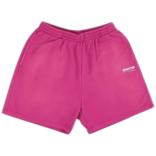 Balenciaga Logo Sweatshorts 'Dark Fuchsia'
