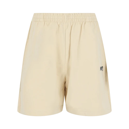 Balenciaga Embroidered Logo Sweatshorts 'Cream/Black/Blue'