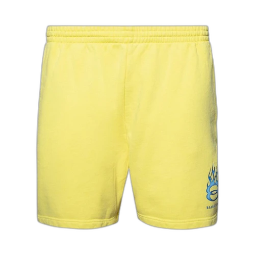 Balenciaga Sweat Shorts 'Faded Yellow'