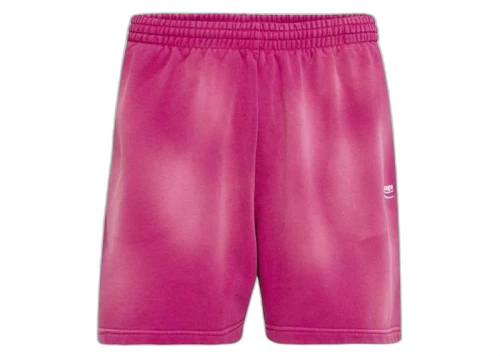 Balenciaga Campaign Logo Sweatshorts Dark Fuchsia