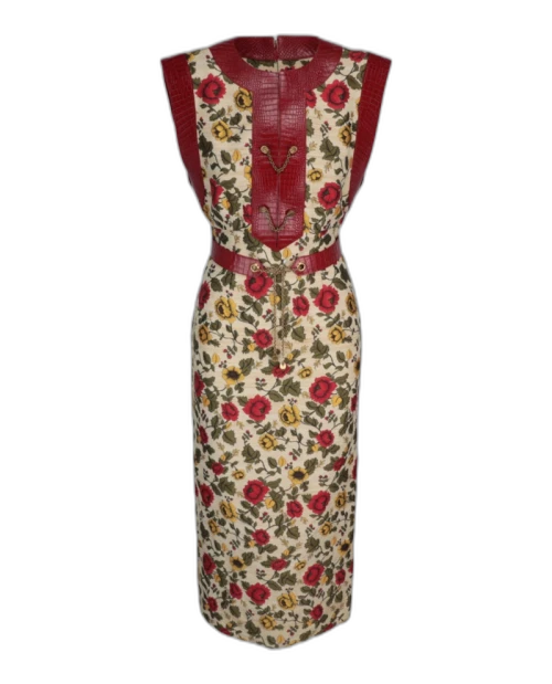 Gucci Centennial Floral Pattern Dress Multi