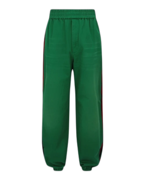 Gucci Military Cotton Drill Pants Green