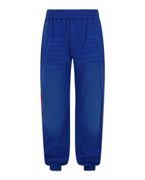 Gucci Web Accent Joggers Blue