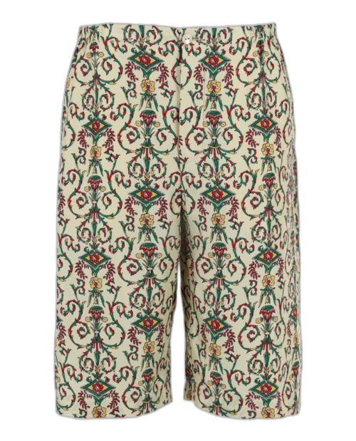 Gucci Printed Silk Shorts Multi