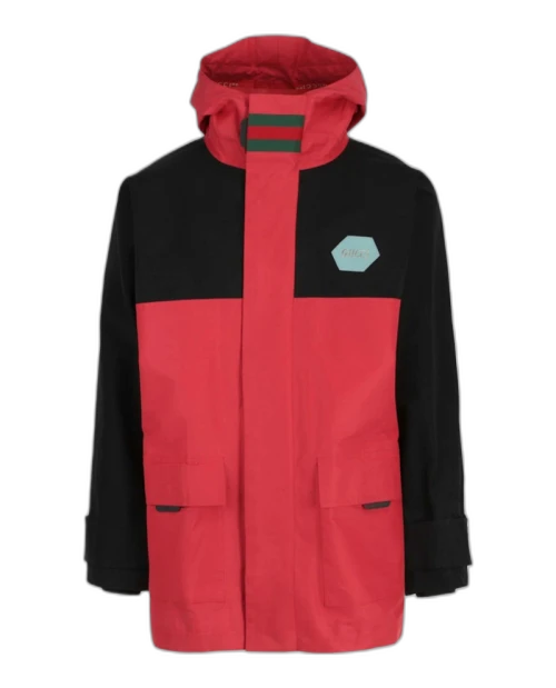 Gucci Colorblock Waterproof Jacket Red