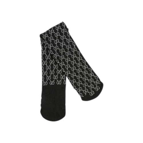 Gucci GG Embroidered Crystal Socks 'Black'