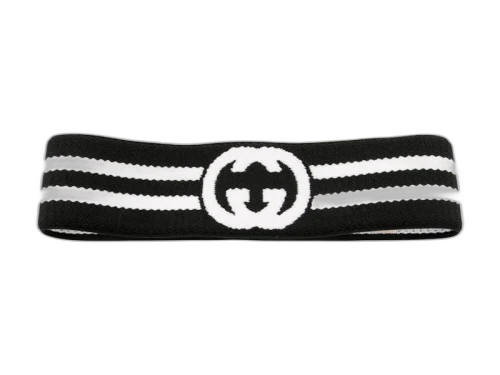 Gucci Interlocking GG Headband Black/White